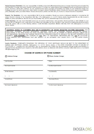 Autriche BAWAG PSK relevé hypothécaire bancaire, 3 pages, 3 scr template Autriche BAWAG PSK relevé hypothécaire bancaire, 3 pages, 3 scr template